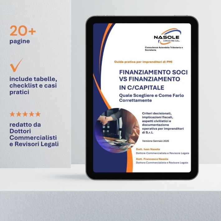 Finanziamento soci vs. conto capitale: quale scegliere e come fare